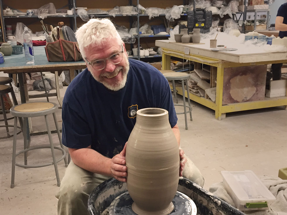 Hudson River pottery ready to fire